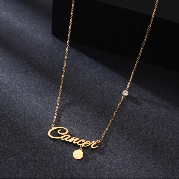 New Ella Glam Zodiac Cancer Necklace. - Picture 3 of 3